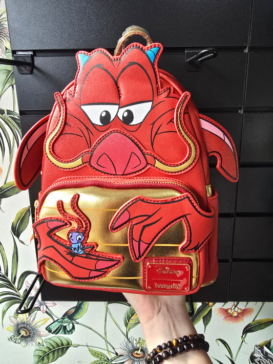 Loungefly - Mulan Mushu Glitter Cosplay Mini Backpack