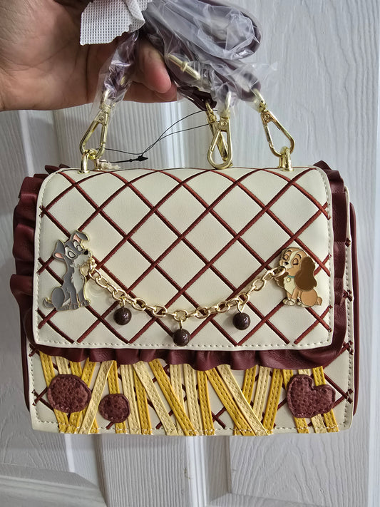 Loungefly - Lady and the Tramp Spaghetti Crossbody Bag