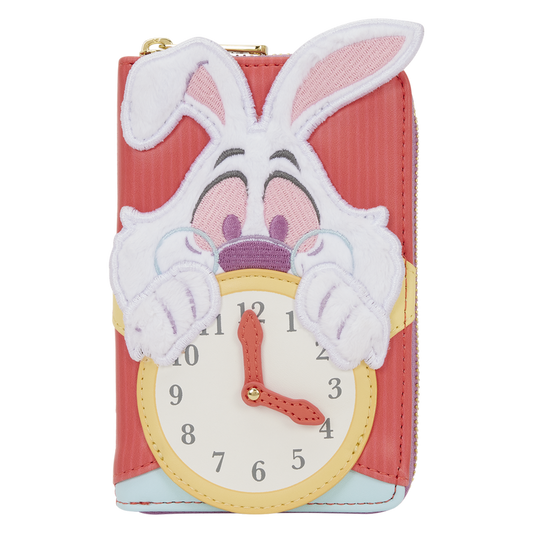 Loungefly - Alice in Wonderland White Rabbit Zip Around Wallet