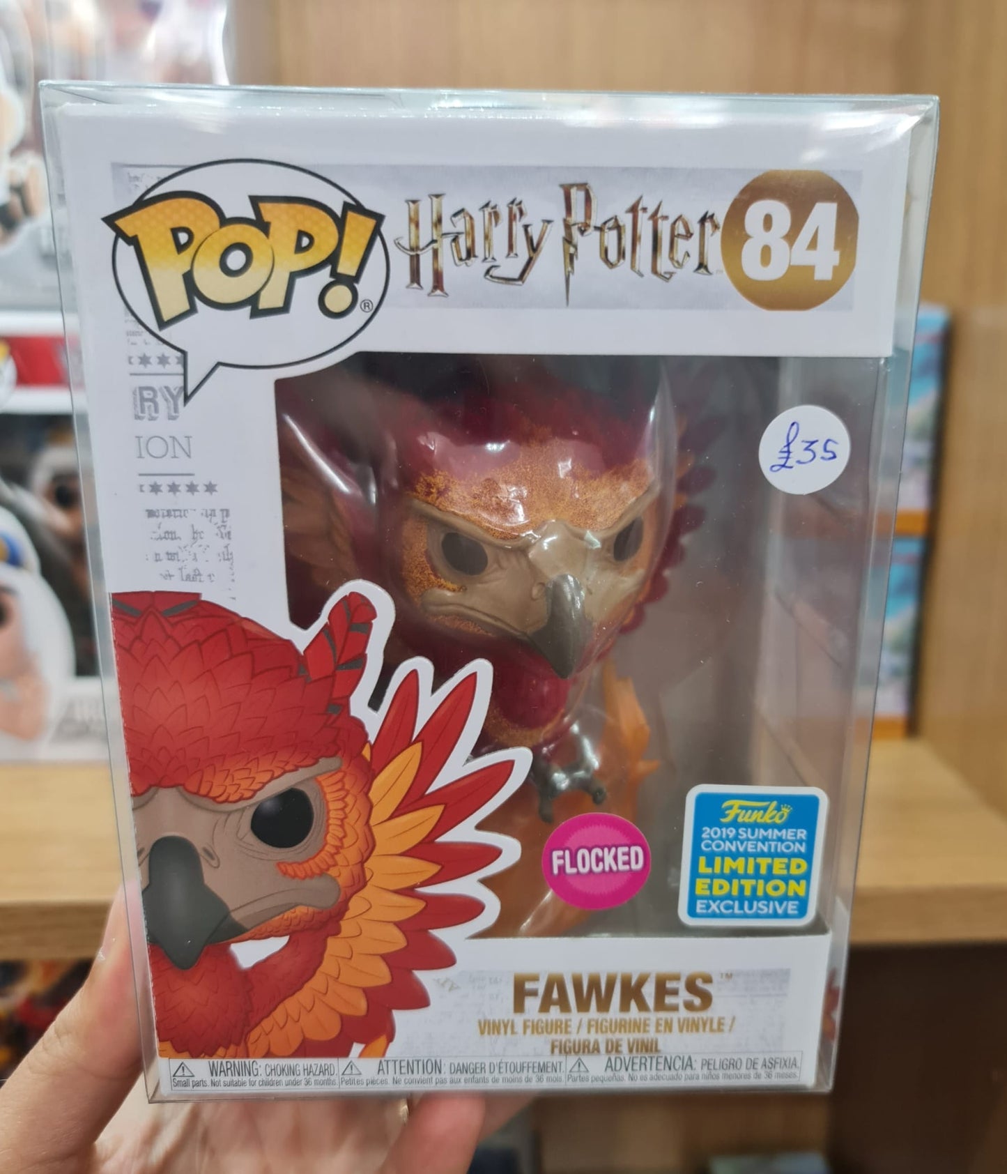 Harry Potter - Fawkes #84 Flocked, 2019 Limited Edition