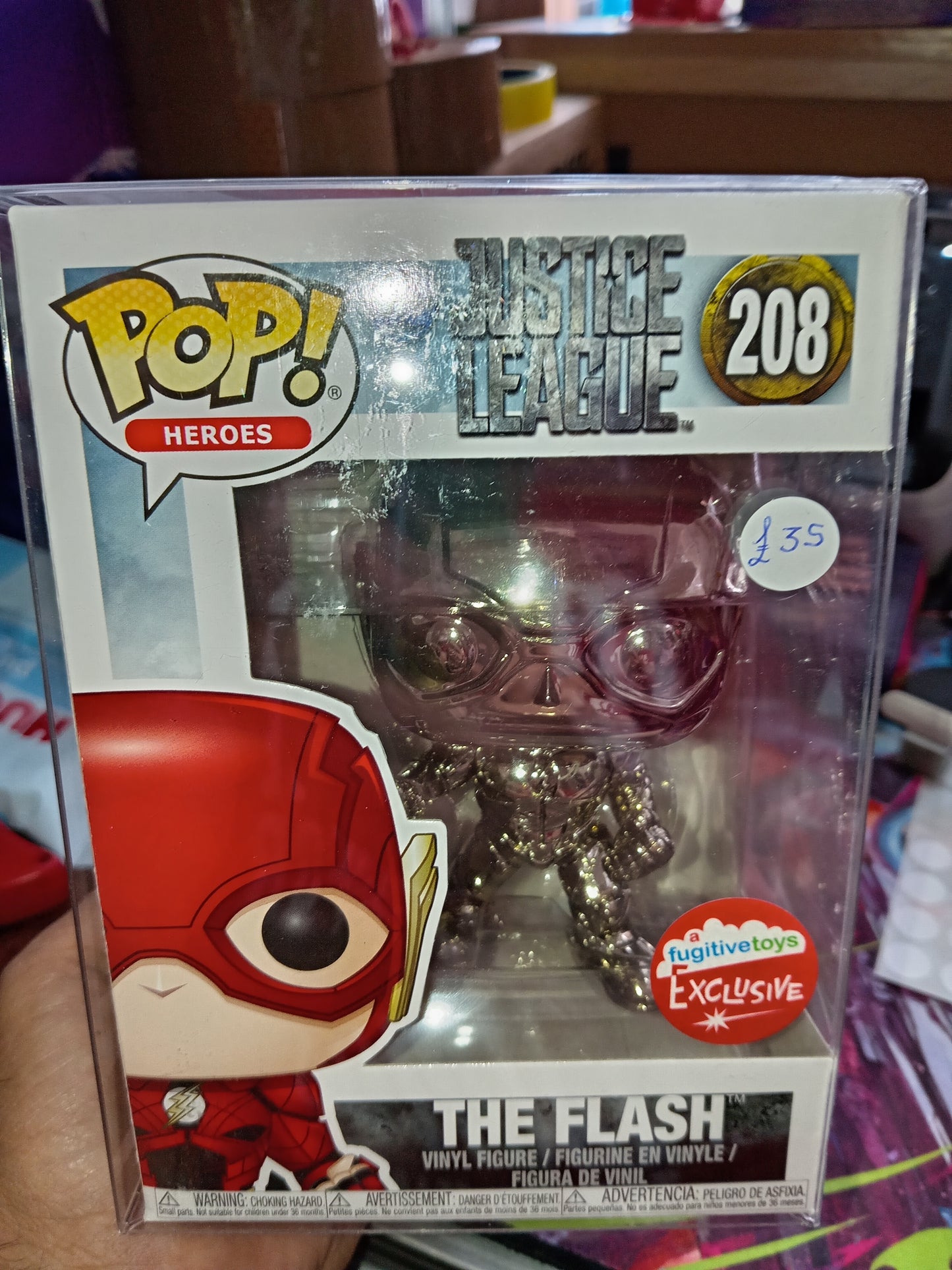 DC Justice League - The Flash #208 Exclusive Chrome
