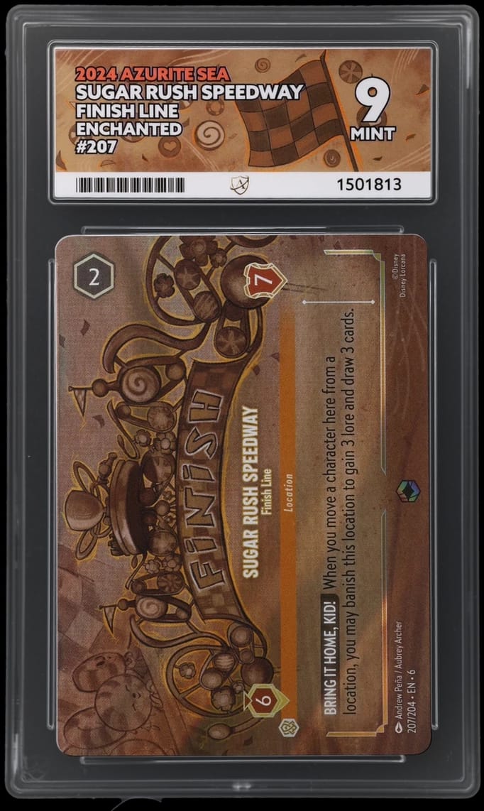 Sugar Rush Speedway Finish Line - Azurite Sea - 207/204 - Enchanted 9 MINT