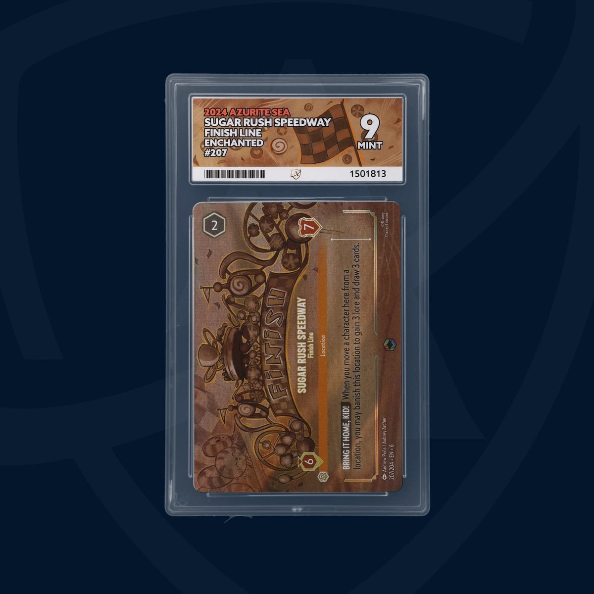 Sugar Rush Speedway Finish Line - Azurite Sea - 207/204 - Enchanted 9 MINT