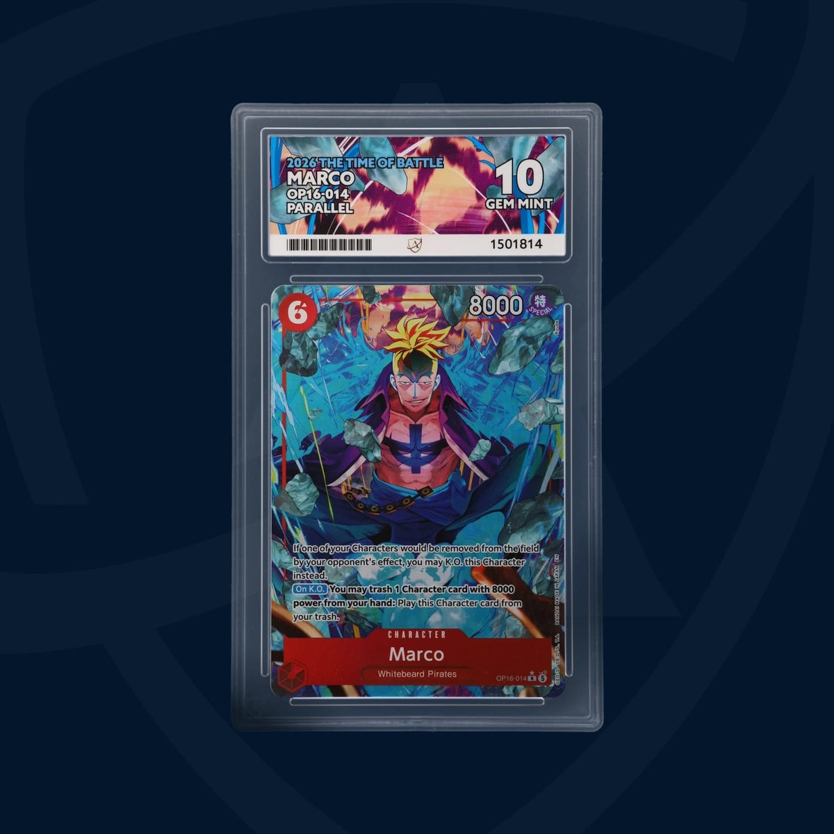 Marco - The Time Of Battle - OP16-014 - Parallel 10 GEM MINT