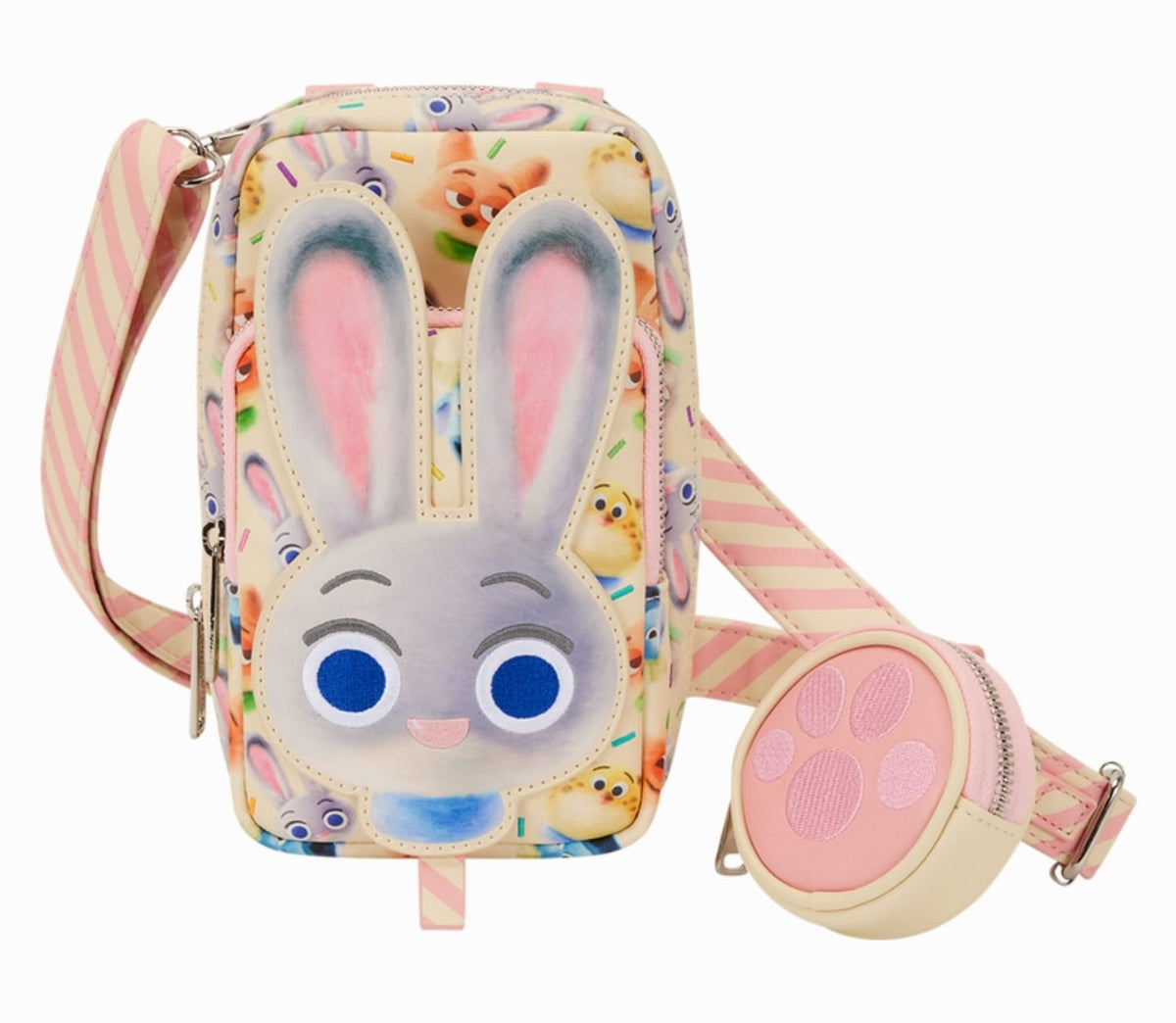 Loungefly - Zootropolis 2 Judy Hopps Cotton Candy Cosplay Cell Phone Crossbody Bag with Coin Bag