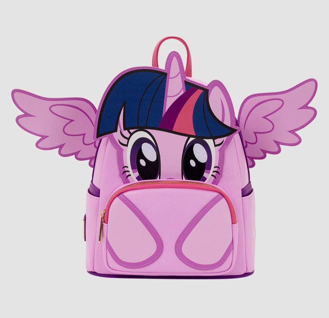 Loungefly My Little Pony Twilight Sparkle Cosplay Glitter Mini Backpack