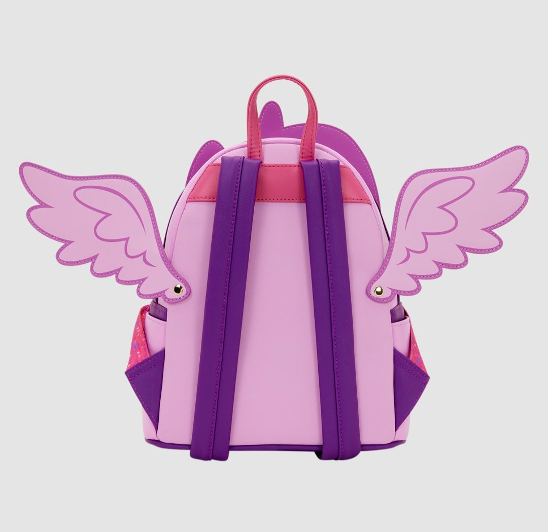 Loungefly My Little Pony Twilight Sparkle Cosplay Glitter Mini Backpack