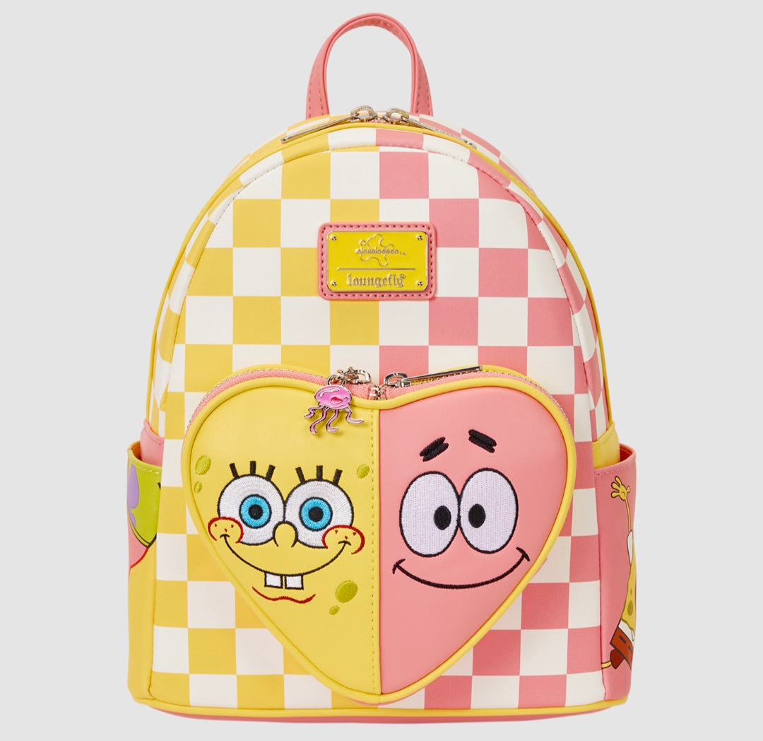 Loungefly - SpongeBob SquarePants & Patrick Star Checkered Mini Backpack