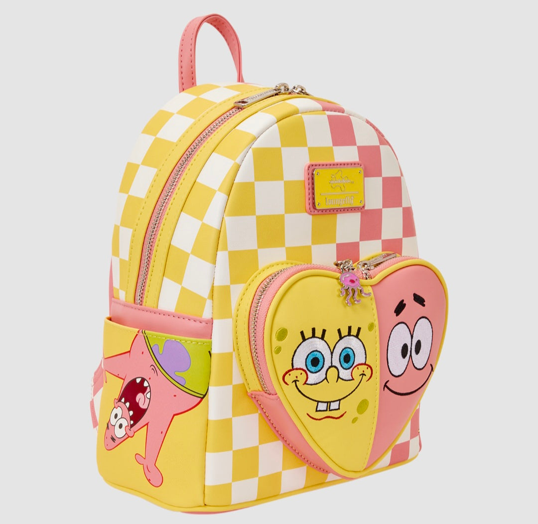 Loungefly - SpongeBob SquarePants & Patrick Star Checkered Mini Backpack