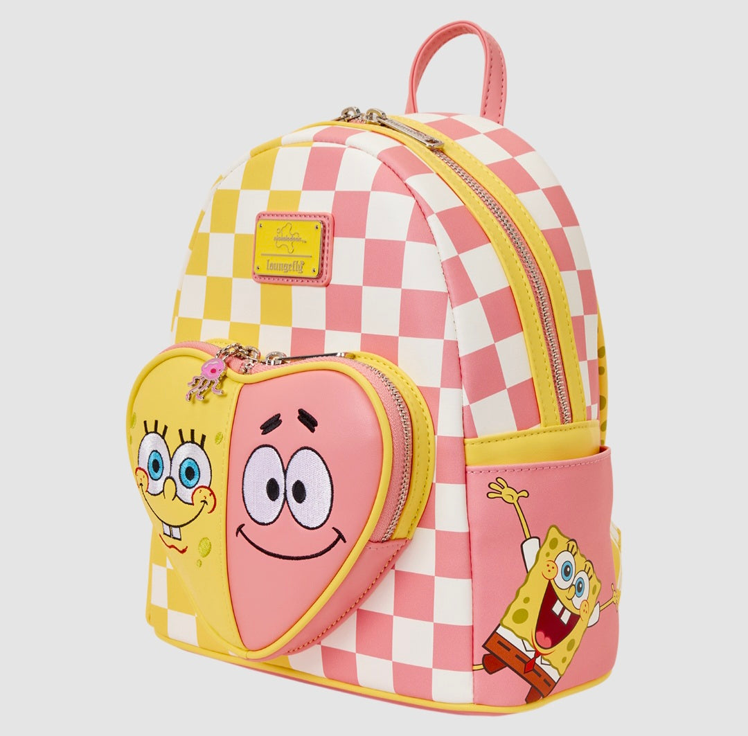 Loungefly - SpongeBob SquarePants & Patrick Star Checkered Mini Backpack