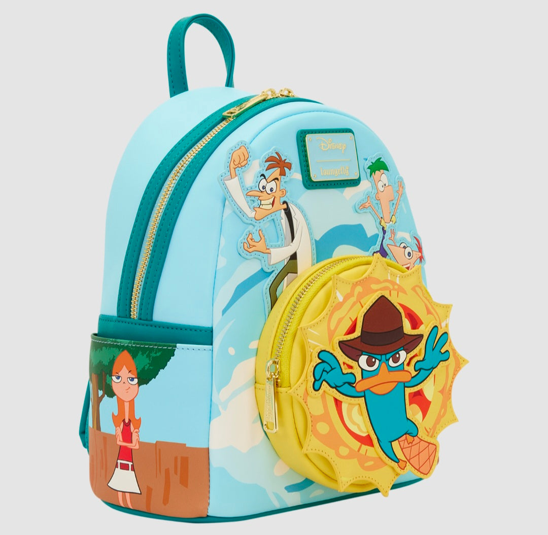 Loungefly - Phineas & Ferb Light-Up Mini Backpack