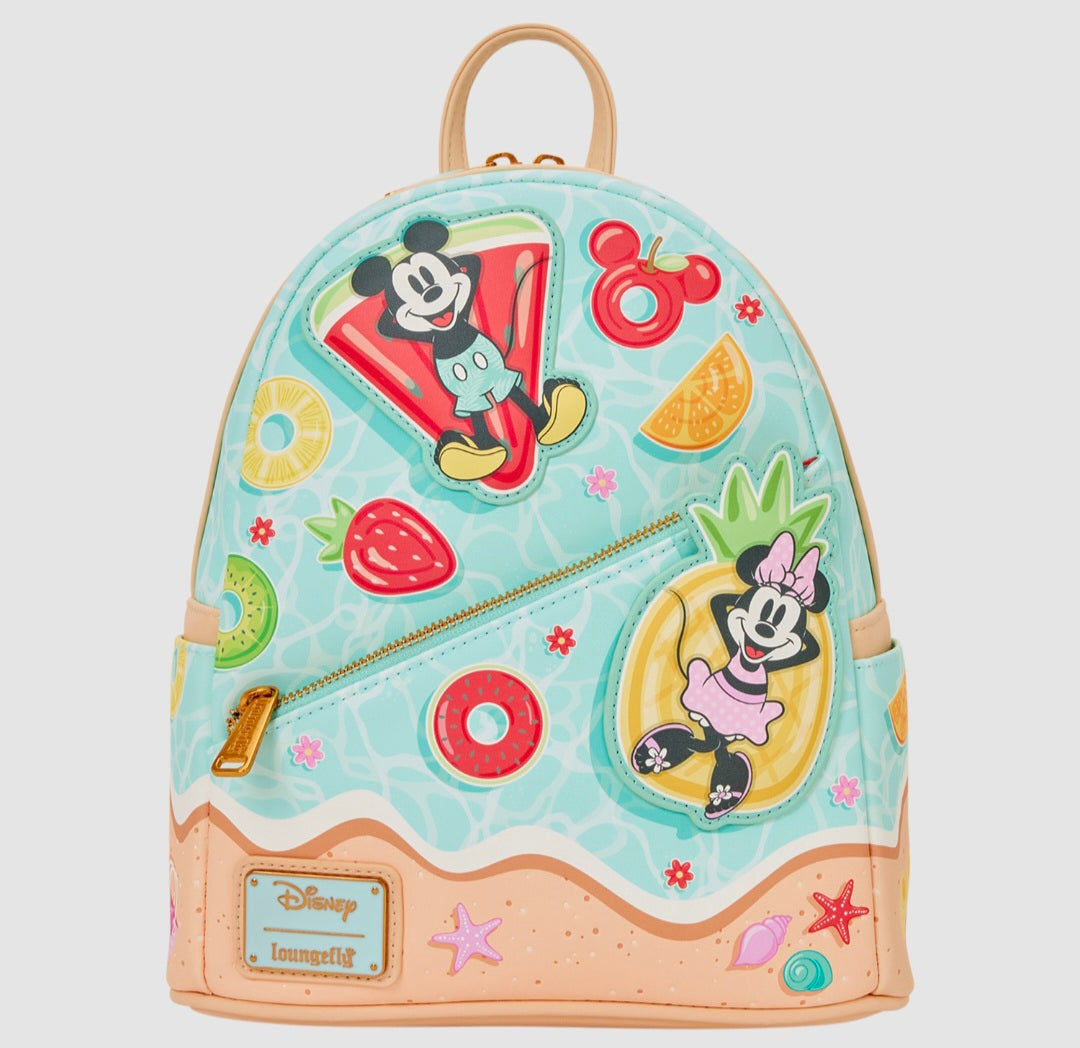 Loungefly - Mickey & Minnie Beach Fun Mini Backpack