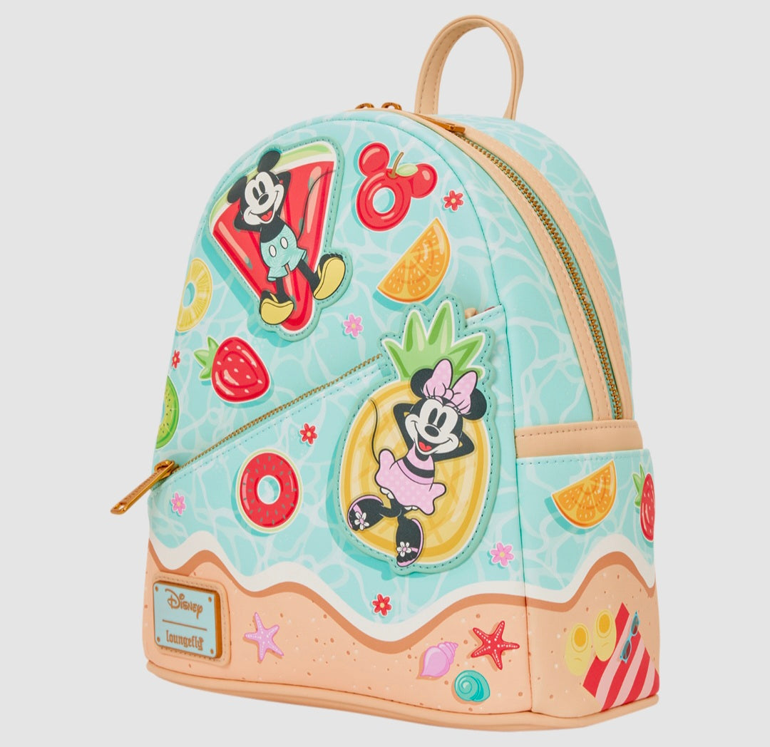 Loungefly - Mickey & Minnie Beach Fun Mini Backpack