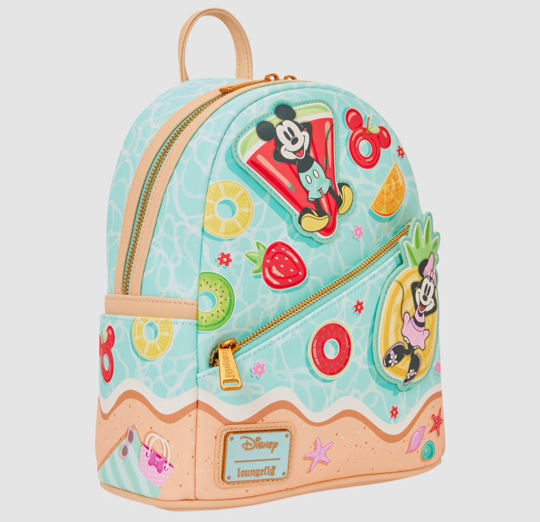 Loungefly - Mickey & Minnie Beach Fun Mini Backpack