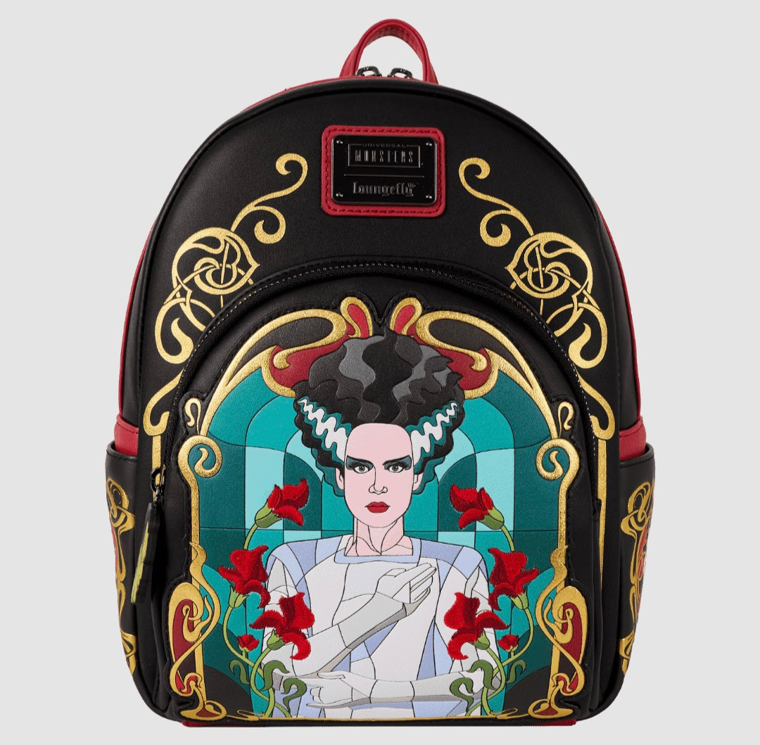 Loungefly - Universal Monsters The Bride Of Frankenstein Stained Glass Mini Backpack