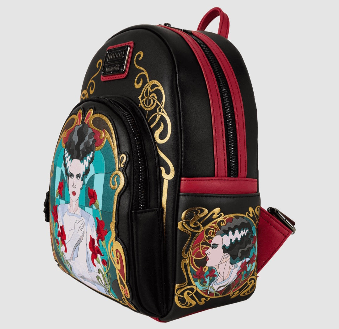 Loungefly - Universal Monsters The Bride Of Frankenstein Stained Glass Mini Backpack