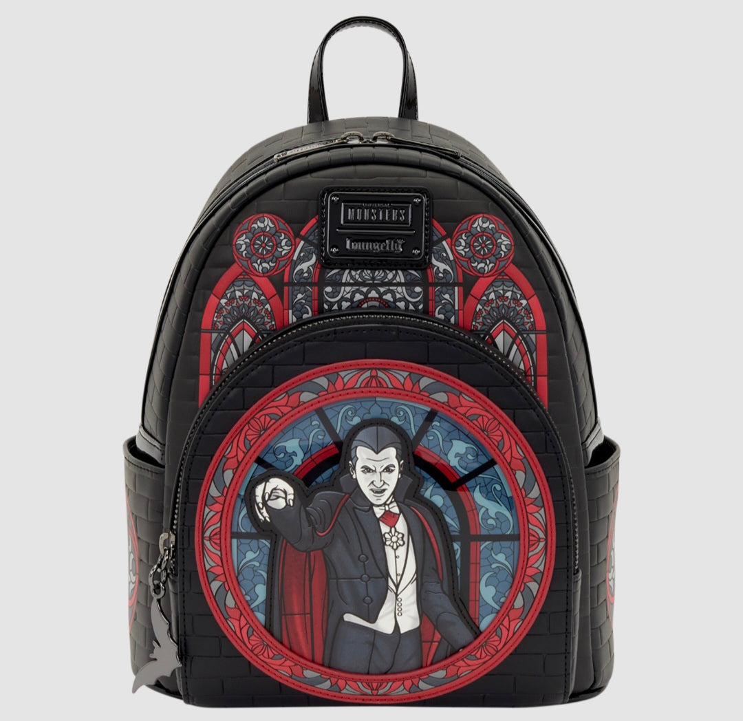 Loungefly - Universal Monsters Dracula Stained Glass Mini Backpack