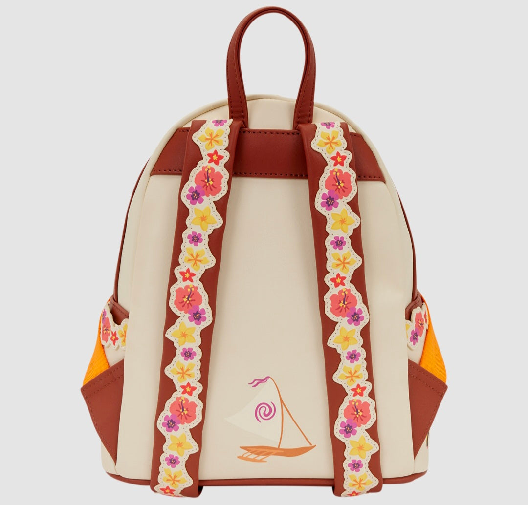 Loungefly - Moana Live Action Floral Mini Backpack