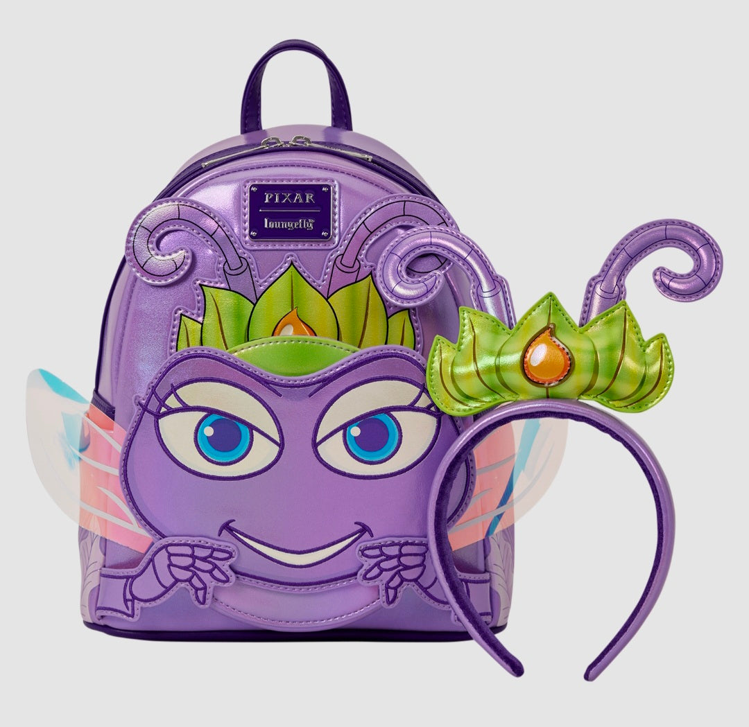 Loungefly - A Bug's Life Atta Cosplay Mini Backpack with Ear Headband