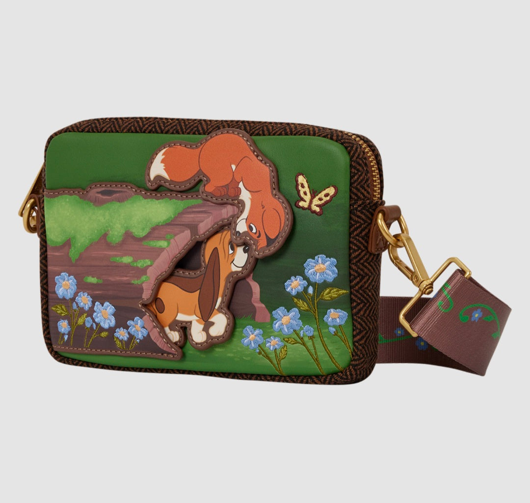 Loungefly - The Fox and the Hound Tod & Copper Sling Crossbody Bag with Coin Bag