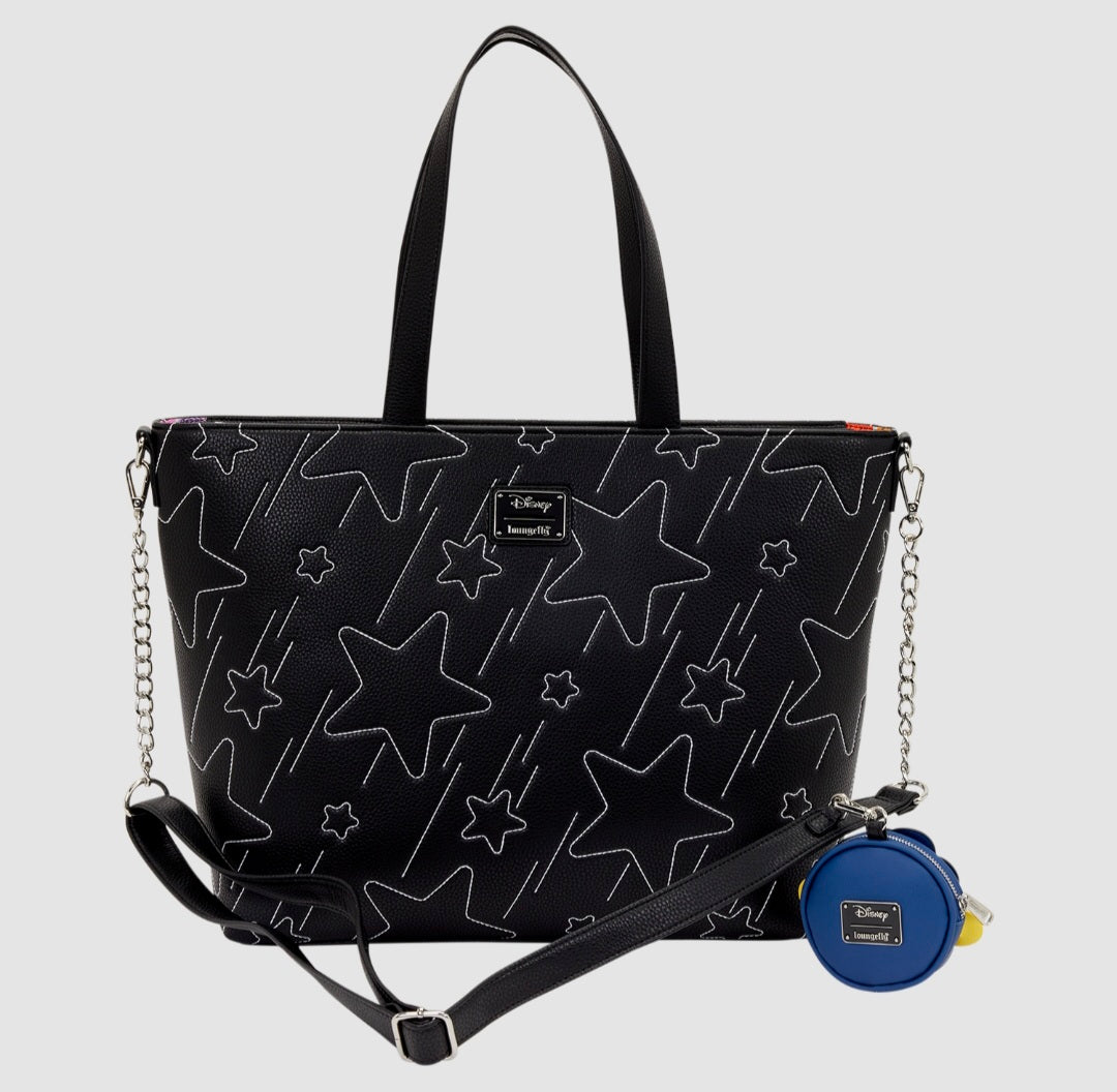 Loungefly - Lilo & Stitch Space Adventure Glow Tote Crossbody Bag with Coin Bag