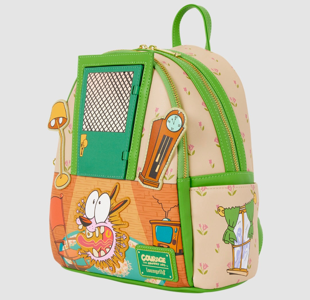 Loungefly - Courage the Cowardly Dog Lenticular Mini Backpack