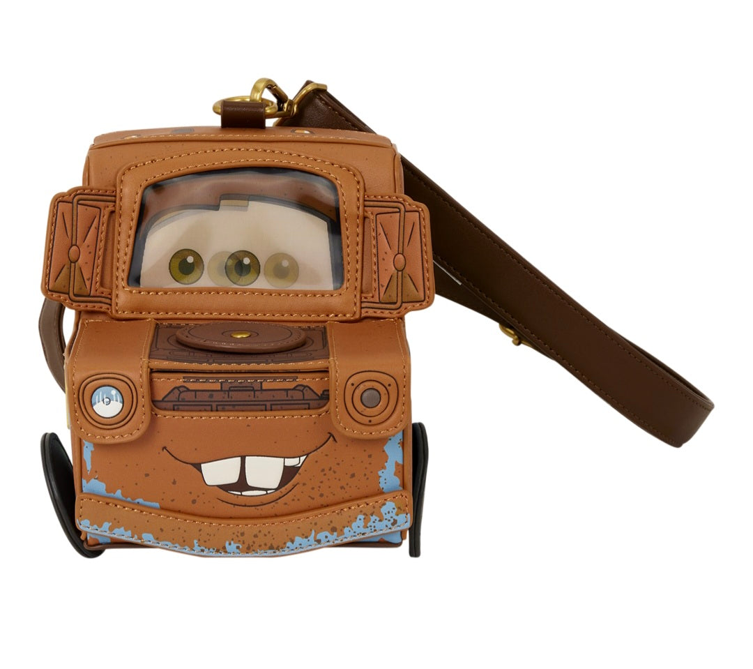 Loungefly Disney Pixar Cars 20th Anniversary Mater Figural Crossbody Bag (Pre-Order)
