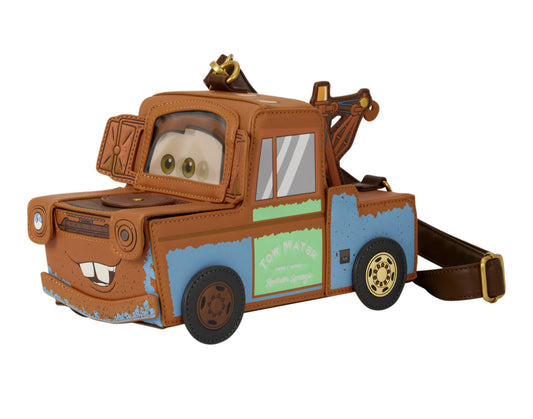 Loungefly Disney Pixar Cars 20th Anniversary Mater Figural Crossbody Bag