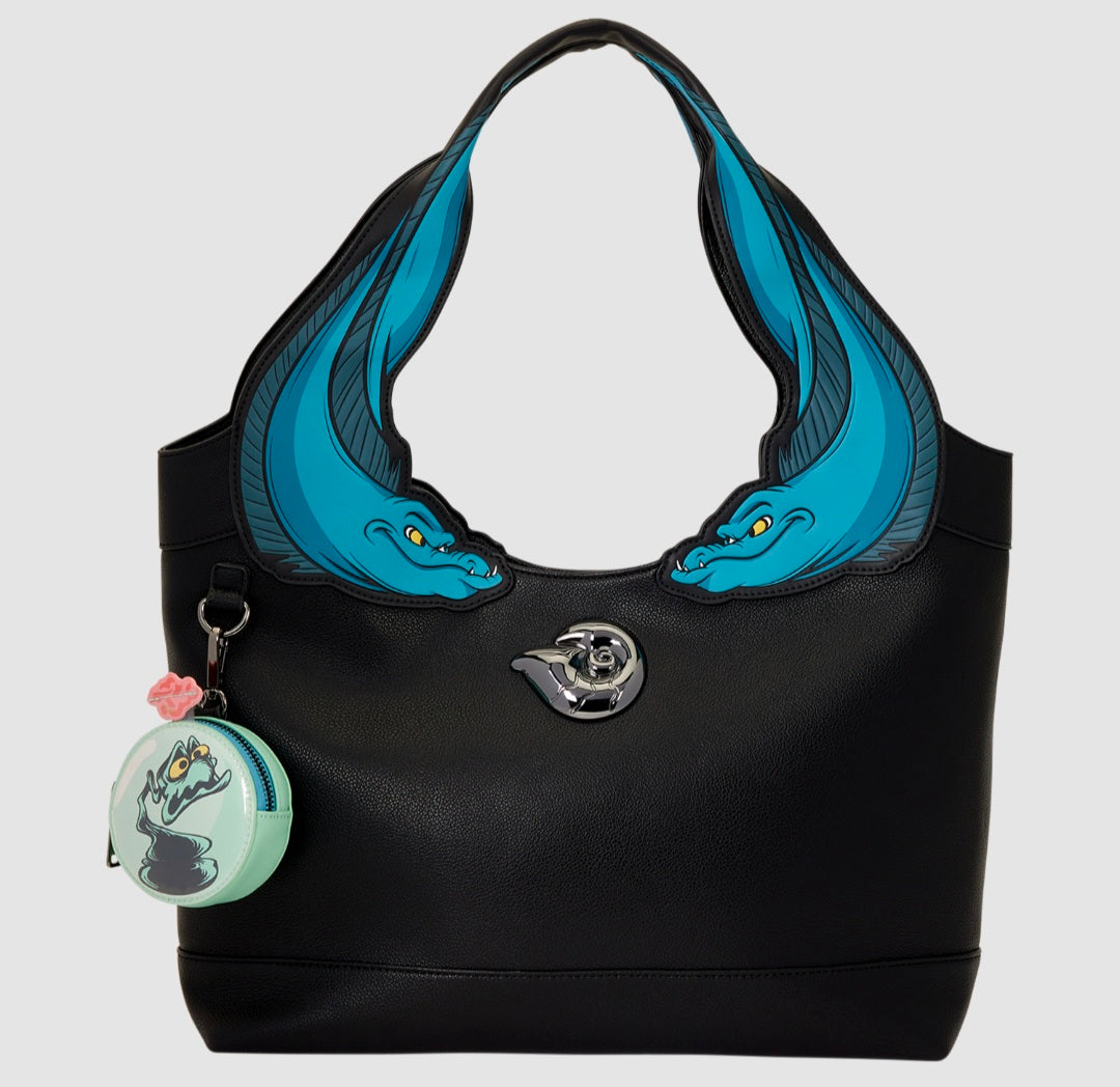 Loungefly - The Little Mermaid Flotsam and Jetsam Tote Bag with Coin Bag