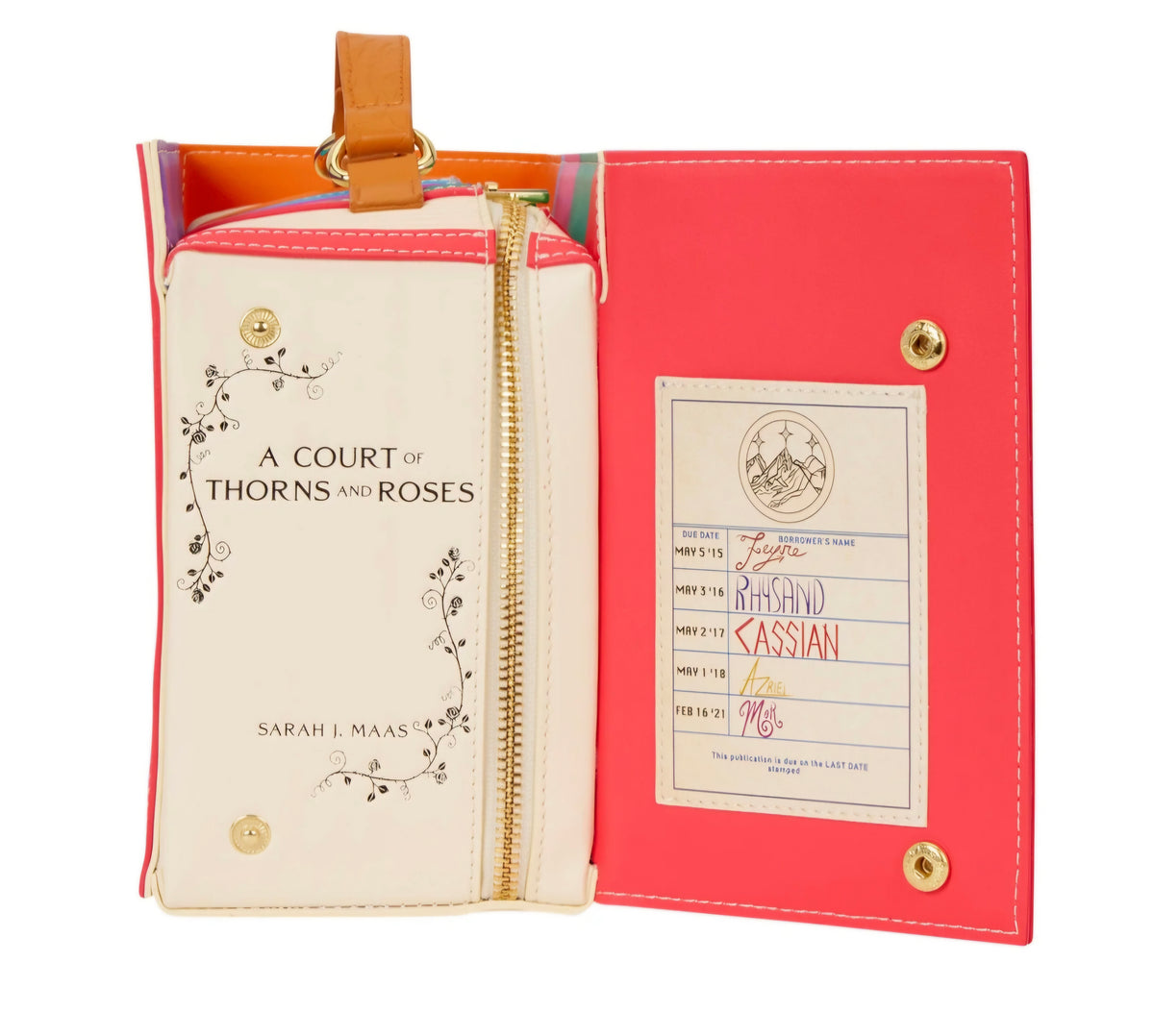 Loungefly - A Court of Thorns and Roses Book Series Figural Crossbody Bag PRE-ORDER