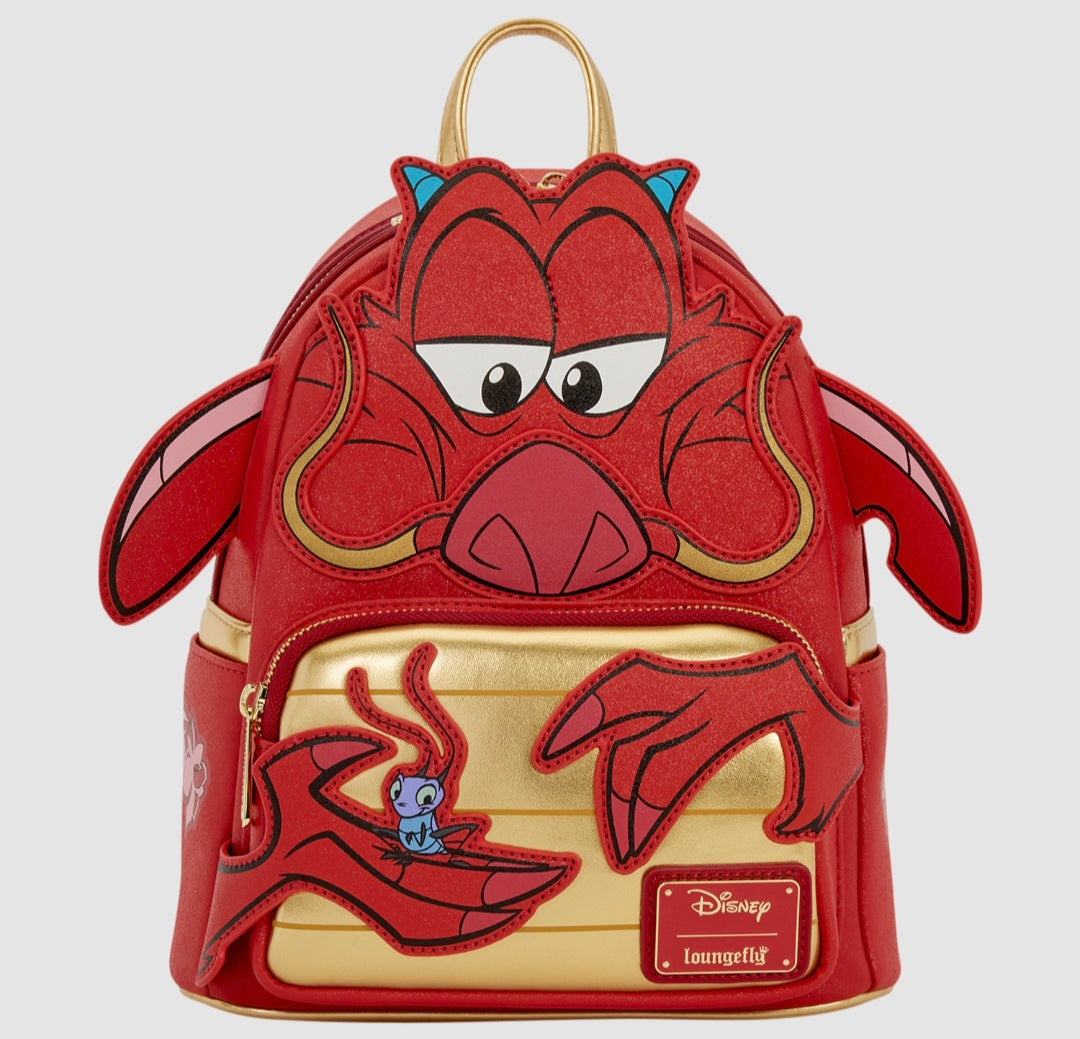 Loungefly - Mulan Mushu Glitter Cosplay Mini Backpack