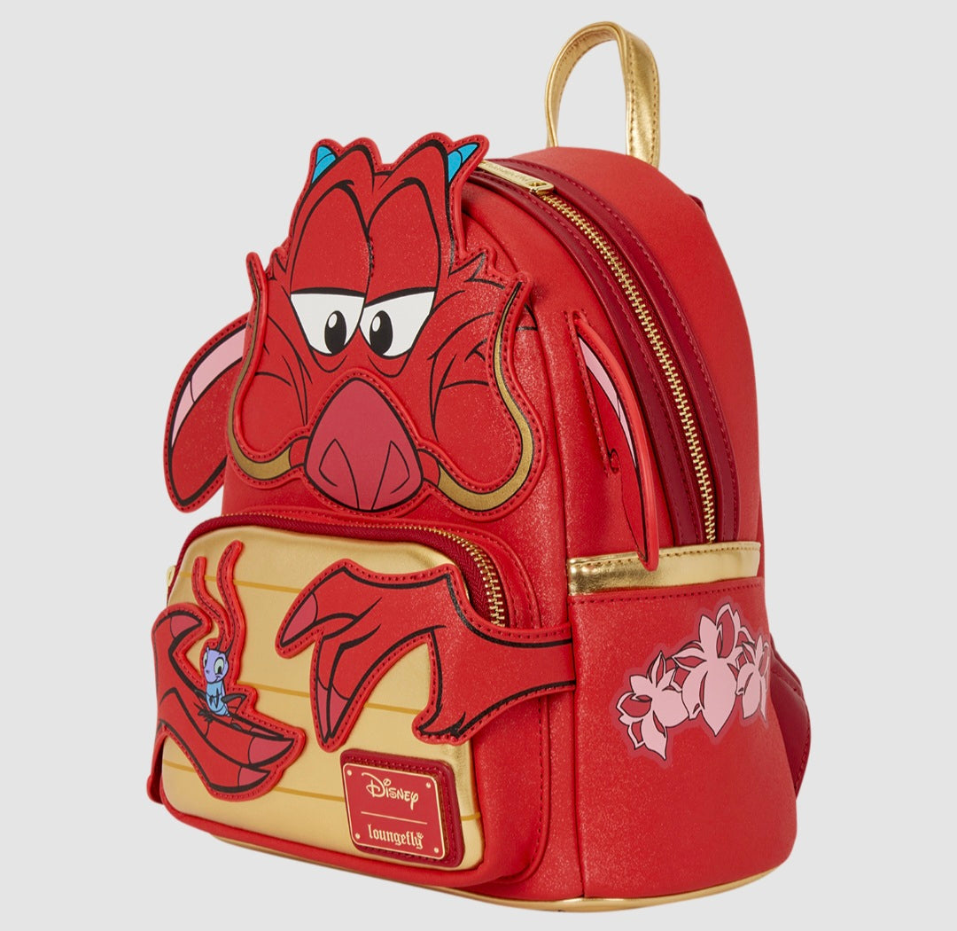 Loungefly - Mulan Mushu Glitter Cosplay Mini Backpack