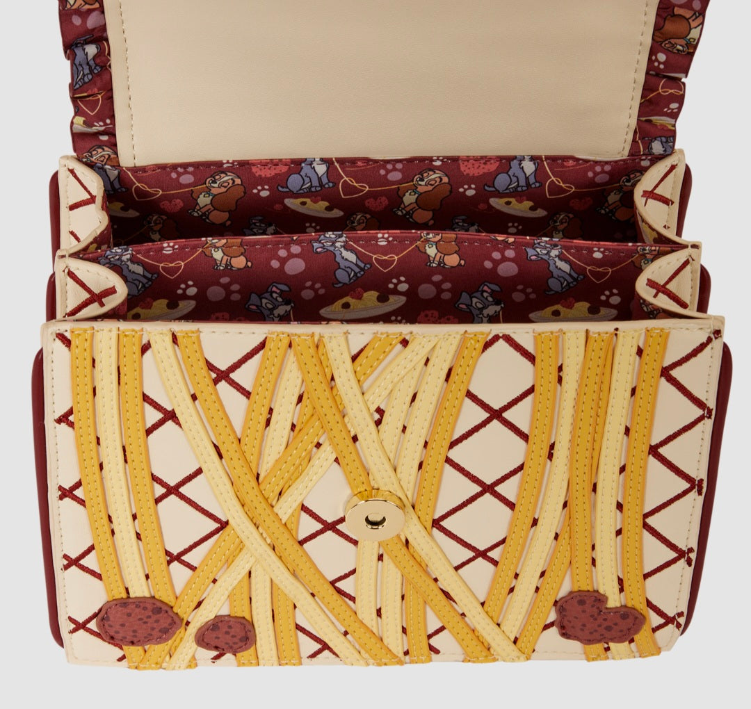 Loungefly - Lady and the Tramp Spaghetti Crossbody Bag