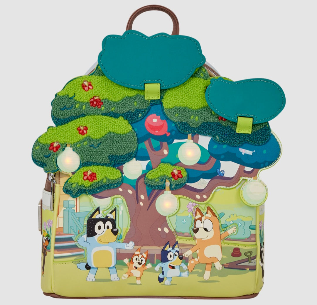 Loungefly - Bluey's Backyard Light-Up Mini Backpack  PRE-ORDER