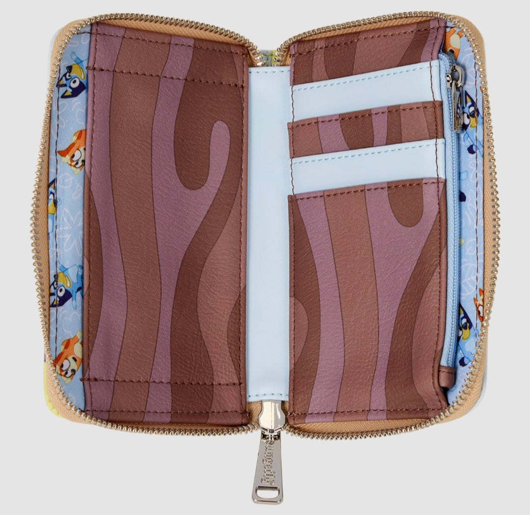 Loungefly - Bluey's Backyard Zip-Around Wallet  PRE-ORDER