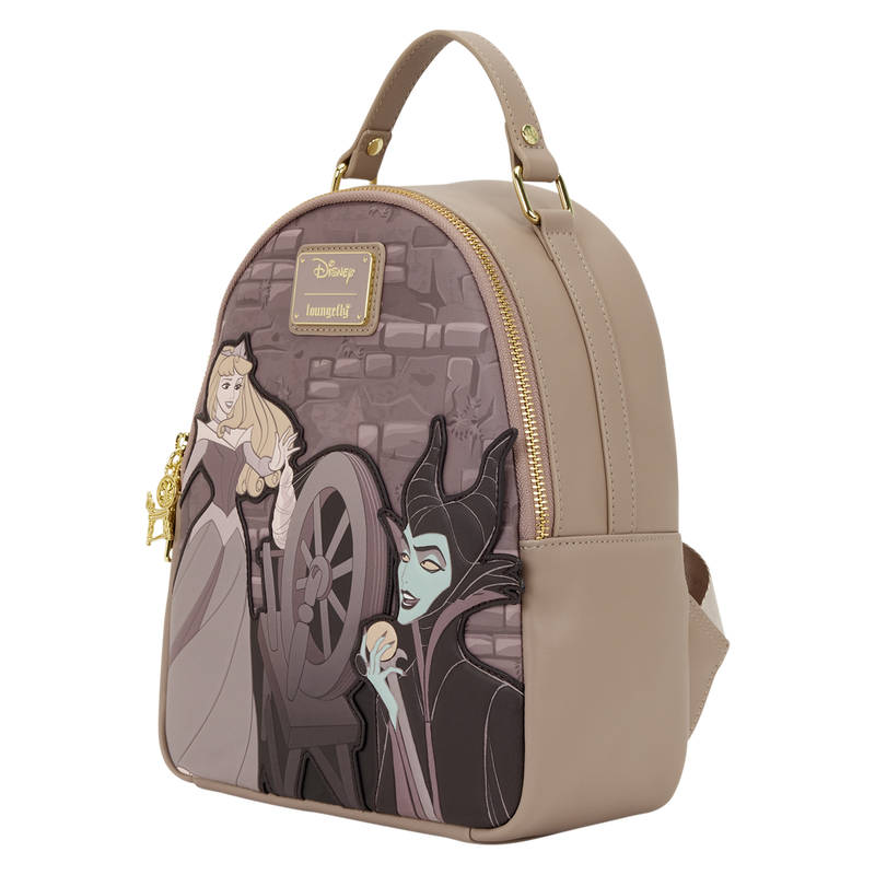 Loungefly - Sleeping Beauty & Maleficent Spinning Wheel Mini Backpack