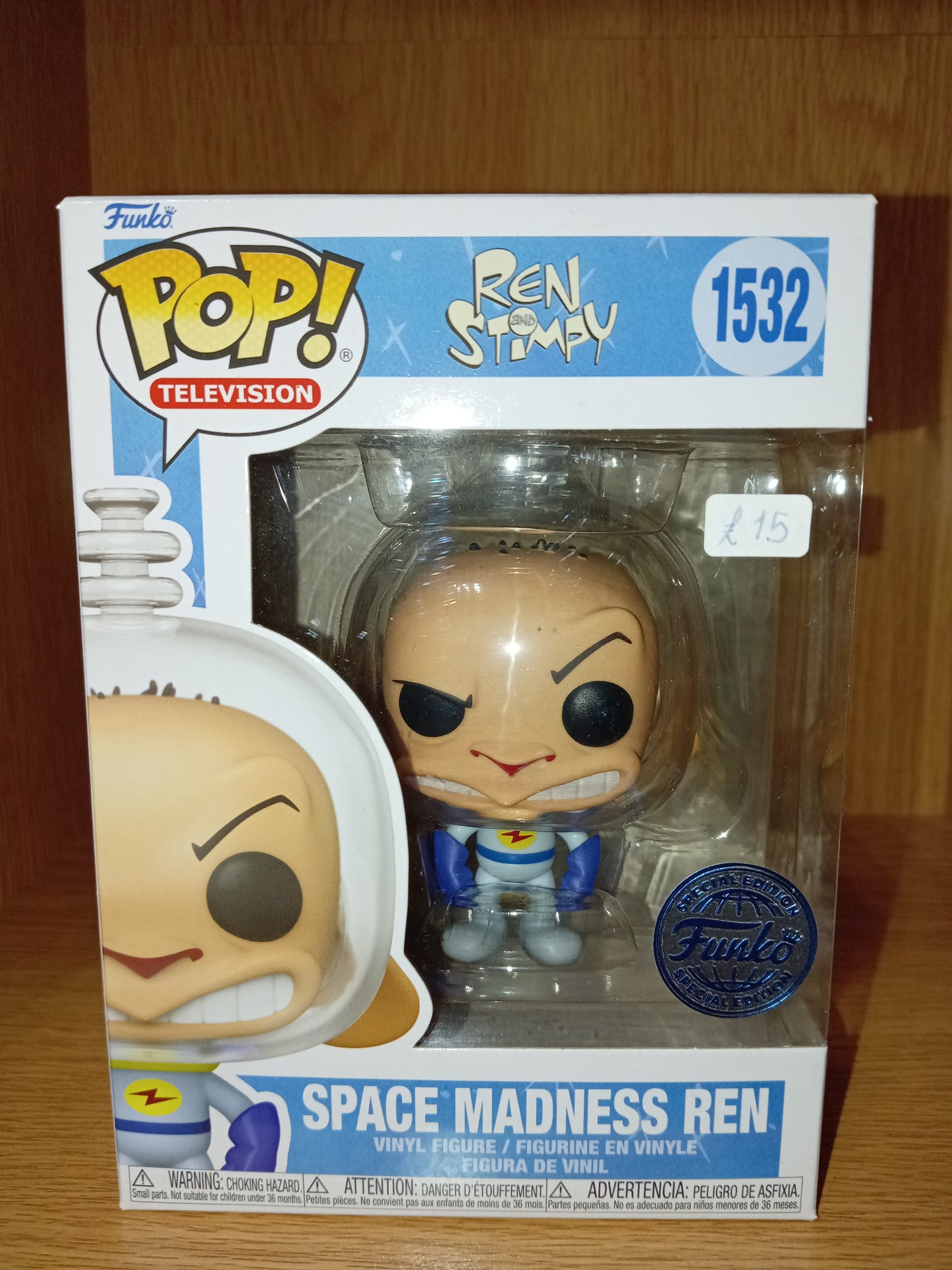 Ren and Stimy - Space Madness Ren #1532 (Marks round Sticker)