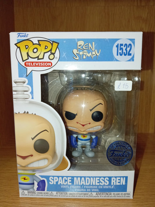 Ren and Stimy - Space Madness Ren #1532 (Marks round Sticker)